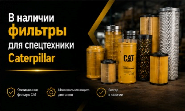 В наличии фильтры для спецтехники Caterpillar В наличии фильтры для спецтехники Caterpillar